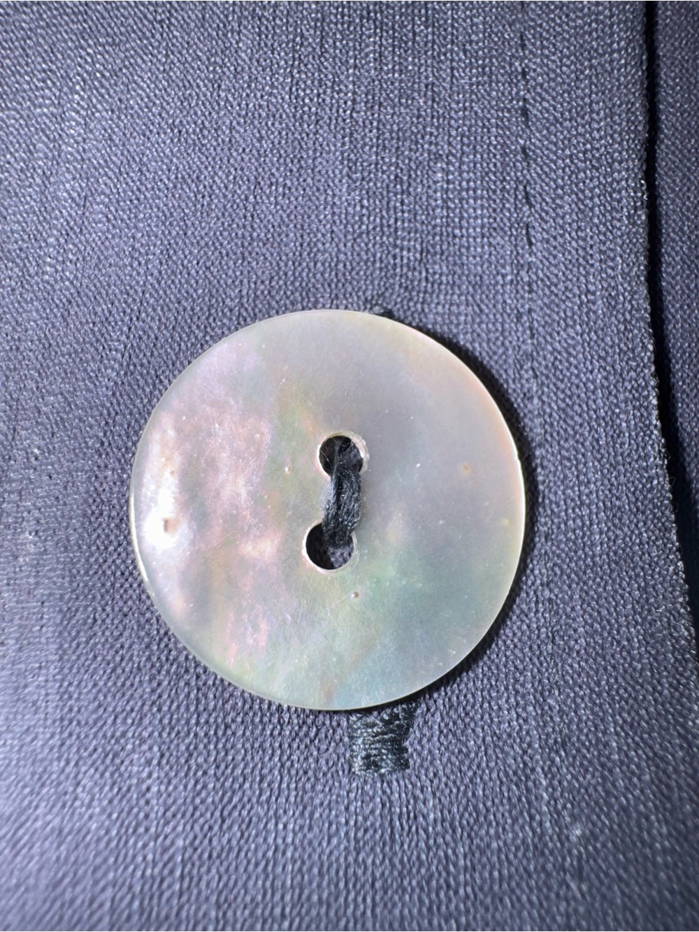 Vintage Positive Influence Gray Jacket Dress 16 MOP Buttons Structured Style - Picture 4 of 6